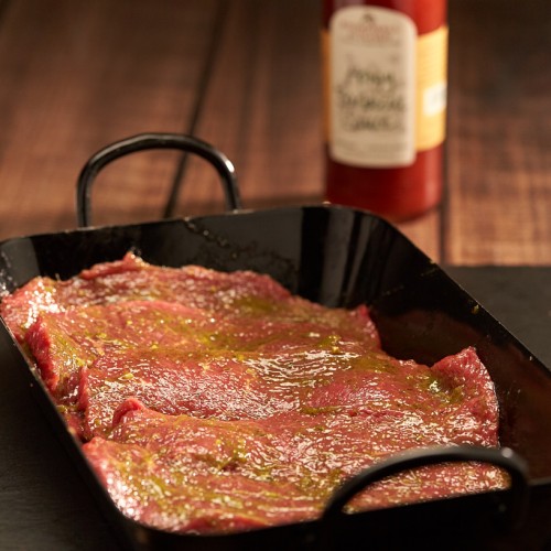 Rind (Nuss) in Kräuterbutter (mager) Ochsenfetzen